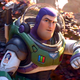 Buzz Lightyear, in the film of the same name, using his wrist communicator.